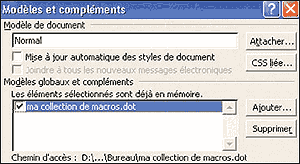 WORD 2002-Comment partager des macrocommandes