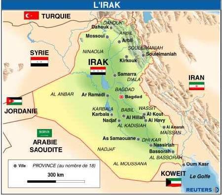 Irak: les raids s’intensifient, pause dans l’avancée vers Bagdad