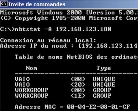 WINDOWS XP. Comment visualiser les connexions en cours