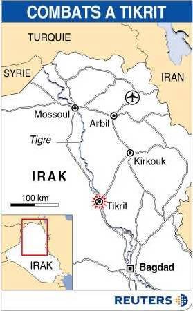 Les forces américaines combattent pour le contrôle de Tikrit