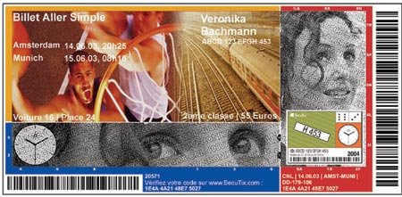 Pas de réimpression pour le billet de train imprimé