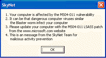 Virus: Sasser repasse à l&rsquo;attaque, malgré l&rsquo;arrestation de son auteur
