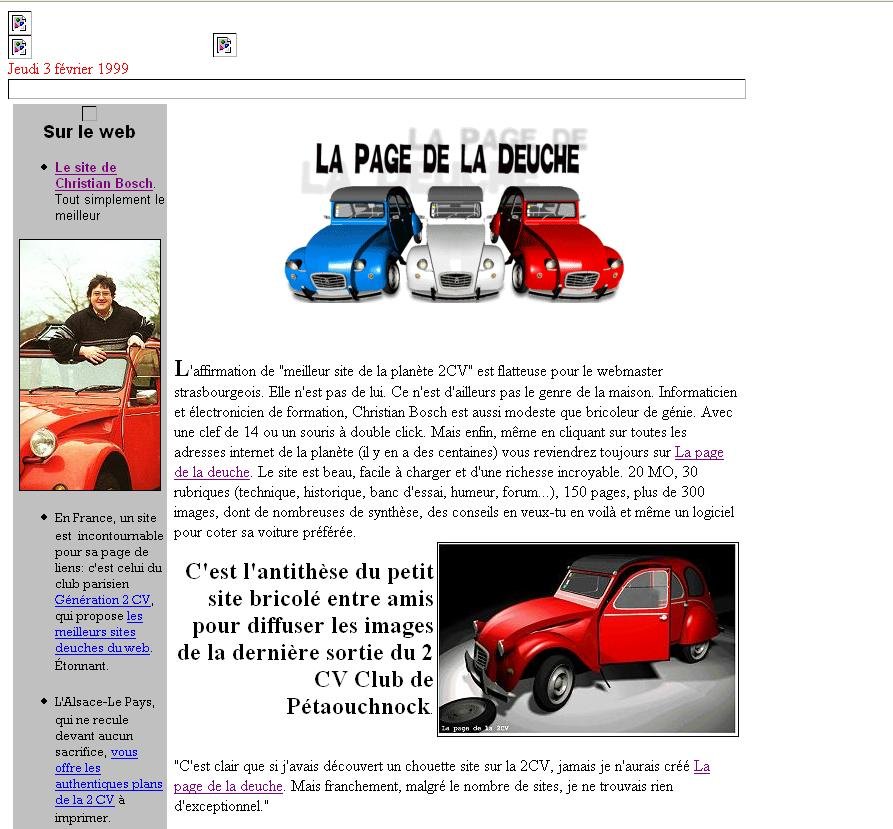 Le webmaster du forum La page de la Deuche traîné en justice