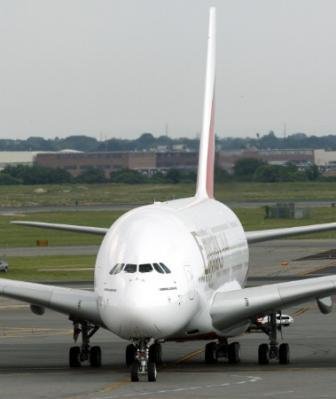 Premier vol commercial de l&rsquo;Airbus A380 aux Etats-Unis